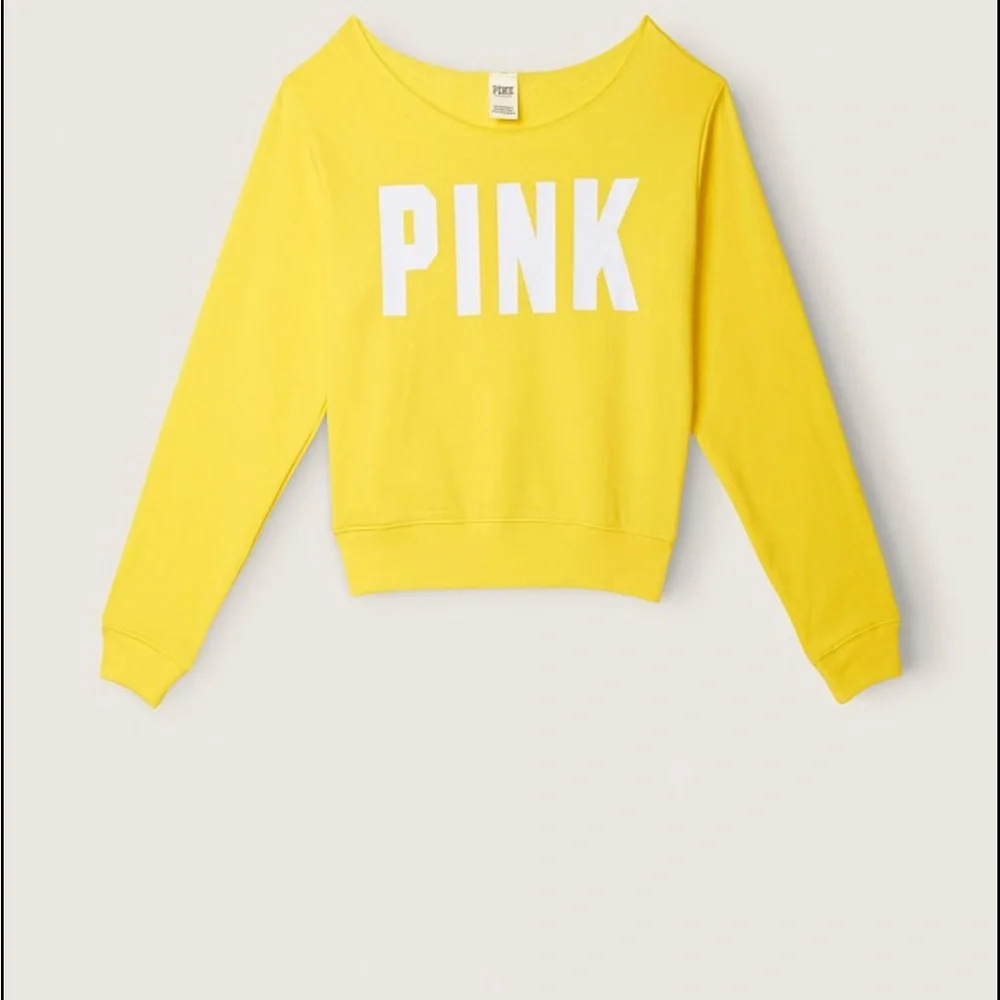 PINK Victoria's Secret Bright Yellow Top - Picture 1 of 5